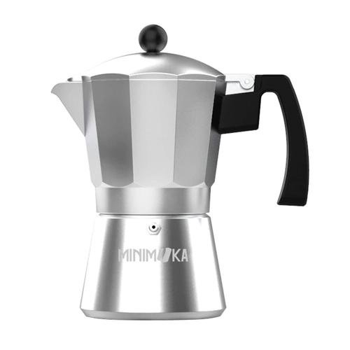 Espressor de cafea minimoka kcp90012, 12 cesti, potrivit pentru plite pe gaz, electrice, vitroceramice (argintiu)