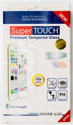 Folie de protectie super touch full cover sth-0165 pentru iphone 6 (alb)