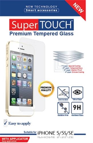 Folie de protectie super touch sth-8053 pentru iphone 5/5s/5c/se + aplicator