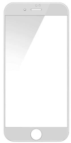 Folie protectie sticla temperata devia 3d pentru iphone 8 plus / 7 plus + folie protectie spate (transparent/alb)