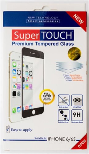 Folie protectie super touch full cover sth-0158 pentru iphone 6 (negru)