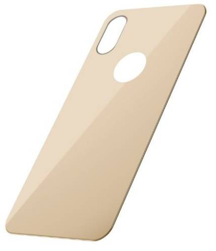 Folie sticla baseus sgapiph65-bm0v pentru spate apple iphone xs max (auriu)