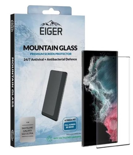 Folie sticla eiger mountain glass pentru samsung galaxy s22 ultra (transparent)