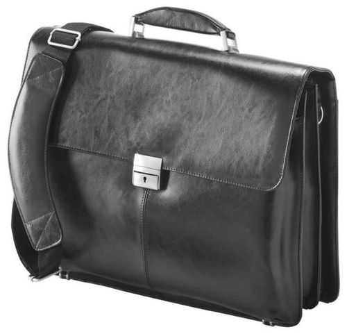 Geanta laptop falcon leather briefcase 16inch (neagra)