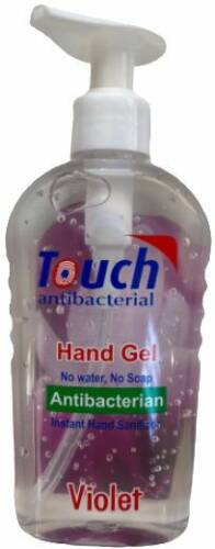 Gel de maini antibacteriene touch violet tc05srh17, 220ml