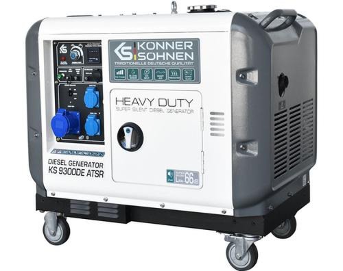 Generator curent electric konner&sohnen ks 9300de atsr, 7 kw, monofazat, ats, 18 cp, disel (alb)