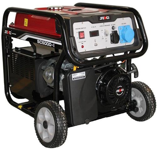 Generator curent electric senci sc6000e, 5500w, 230v, avr inclus, motor benzina, demaraj electric