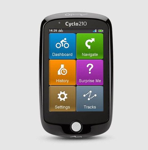 Gps bicicleta mio cyclo 210, 3.5inch touchscreen (negru)