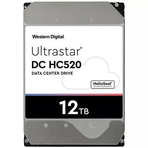 Hard disk western digital (hgst) ultrastar, dc hc520 (he12), hdd 12tb, 3.5 '', 7200 rpm, sata iii 6gb / s, 256mb 4kn se huh721212aln604