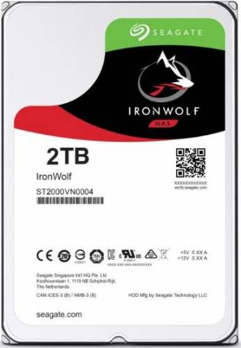 Hdd desktop seagate ironwolf, 2tb, sata iii 600, 64 mb buffer