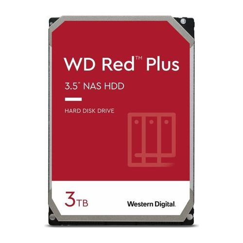 Hdd western digital red plus 3tb sata-iii 5400rpm 128mb