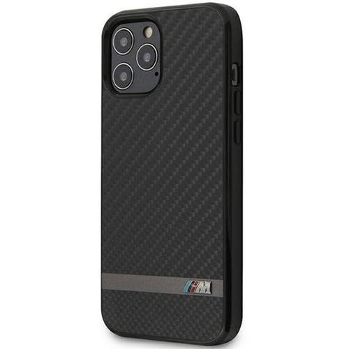 Husa bmw carbon compatibil cu iphone 12 pro max, negru