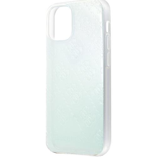 Husa cover guess 3d raised iridescent guhcp12s3d4girbl pentru iphone 12 mini (transparent)