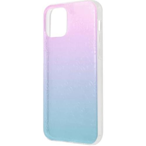 Husa cover guess 3d raised iridescent pentru iphone 12 mini guhcp12s3d4ggbp, blue