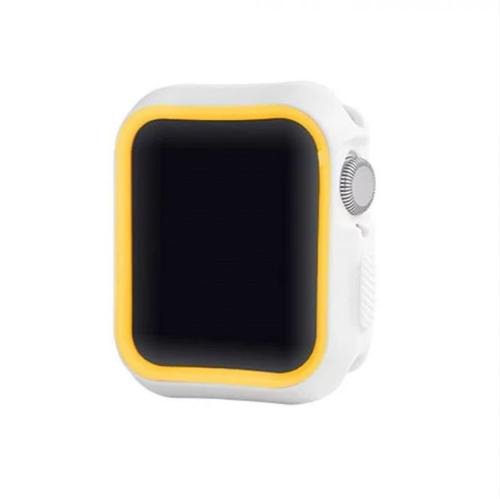 Husa devia dazzle series pentru apple watch 4 44mm (alb/galben)