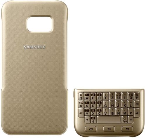 Husa keyboard cover Samsung ej-cg930, quertz, pentru Samsung galaxy s7 (auriu)