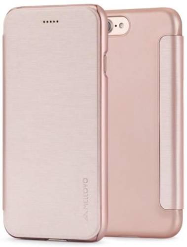 Husa meleovo smart flip pentru iphone 8 (rose gold)