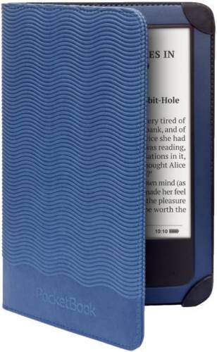 Husa pocketbook cover pbpuc-640-bl pentru e-book pocketbook aqua (albastra)