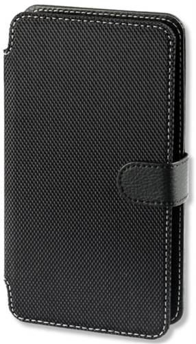Husa portofel 4smarts soho pentru telefoane pana la 4.7 inch (negru)