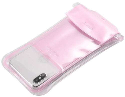 Husa subacvatica baseus safe airbag acfsd-c04 pentru telefoane pana la 7 inch (roz)