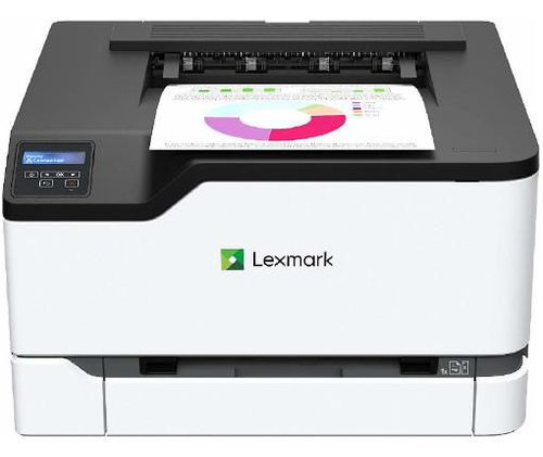 Imprimanta laser lexmark c3224dw, color, a4, retea, wi-fi, duplex (alb/negru)