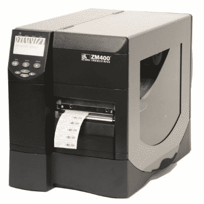 Imprimanta termica de etichete second hand zebra zm400 cu ribbon nou