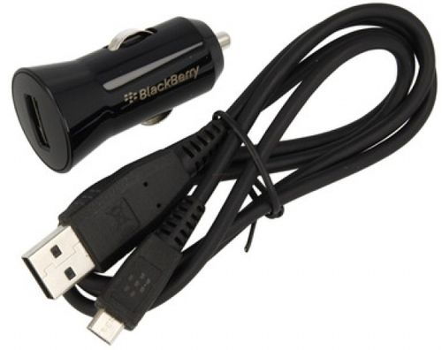 Incarcator auto blackberry vp-1000 acc-48157-001, 1a, cablu microusb inclus (negru)