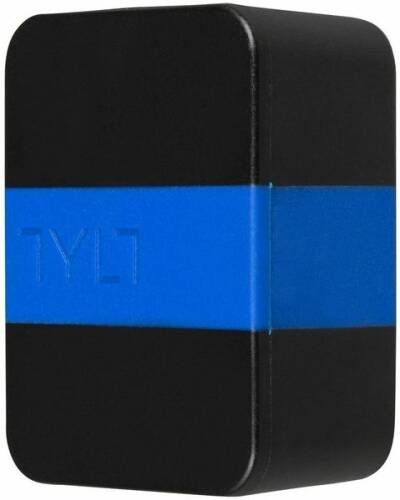 Incarcator retea tylt travel charger duo, 2x usb, 4.8ah (negru/albastru)