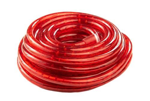 Instalatie tub luminos led flink fk-tl13-10m-b36-red, 13 mm, 36 mini becuri/ml, 10 m, alimentare inclusa (rosu)