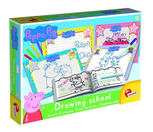 Joc lisciani scoala de desen peppa pig l92215, 3+ ani (multicolor)