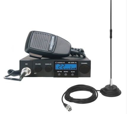 Kit statie radio cb albrecht ae 5290xl + antena cb pni extra 40 cu magnet