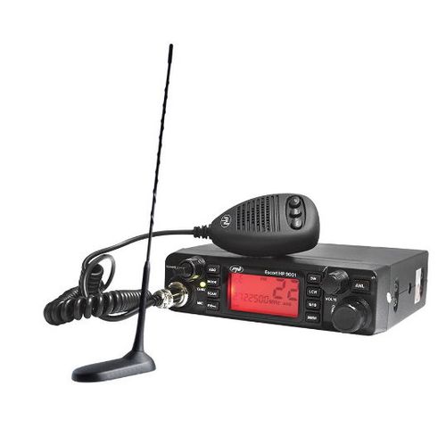 Kit statie radio cb pni escort hp 9001 asq + antena cb pni extra 45 cu magnet