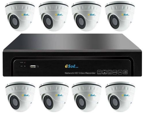 Kit supraveghere video esol en208-4(d)40, nvr 8 canale + 8 camere video