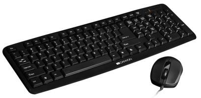 Kit tastatura si mouse canyon cne-cset1-us (negru)