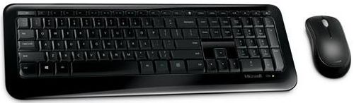 Kit tastatura si mouse microsoft desktop 850 wireless aes (negru)