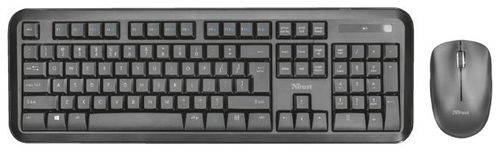 Kit tastatura si mouse wireless trust nova (negru)