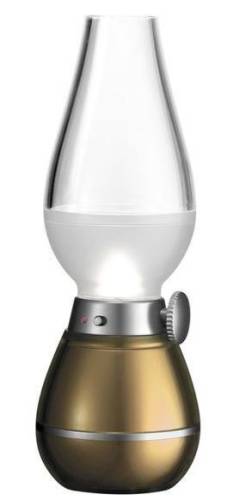 Lampa de birou platinet pdlz2gl, control luminozitate, pornire prin suflare, acumulator inclus, 3000 k (auriu)