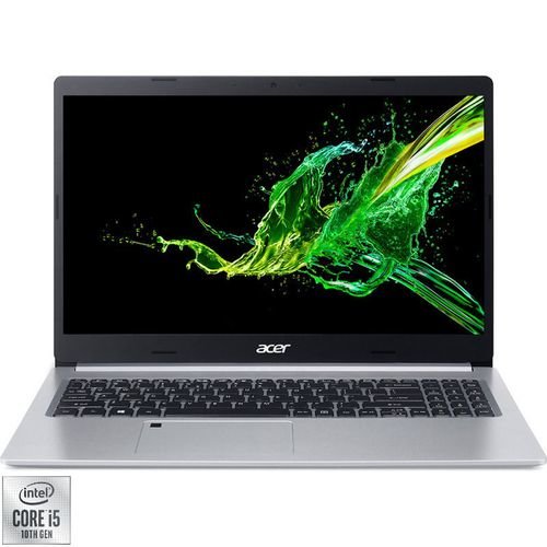 Laptop acer aspire a515-55 (procesor intel® core™ i5-1035g1 (6m cache, up to 3.60 ghz) 15.6inch fhd, 8gb, 256gb ssd, intel® uhd graphics, argintiu)