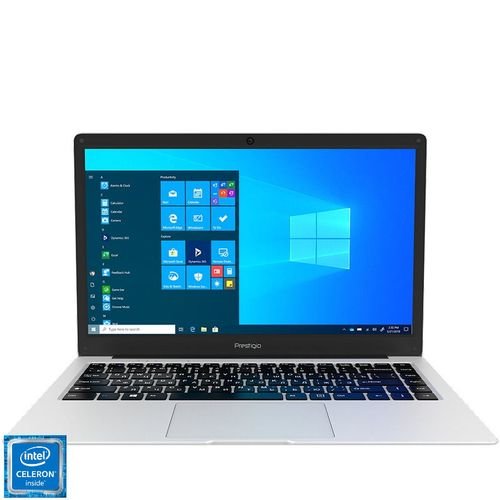 Laptop prestigio smartbook 141 c5 (procesor intel® celeron® n3350 (2m cache, up to 2.40 ghz), 14.1inch hd, 4gb, 64gb emmc, intel® hd graphics 500, win10 pro, gri)