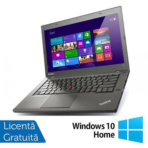 Laptop refurbished lenovo thinkpad t440 (procesor intel® core™ i5-4300u (3m cache, up to 2.90 ghz), 14inch, 4gb, 500gb hdd, 1600x900, intel® hd graphics 4400, win 10 home)