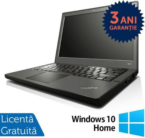 Laptop refurbished lenovo thinkpad x240 (procesor intel® core™ i5-4300u (3m cache, up to 2.90 ghz), haswell, 12.1inch, 8gb, 500gb hdd, intel® hd graphics 4400, win10 home)