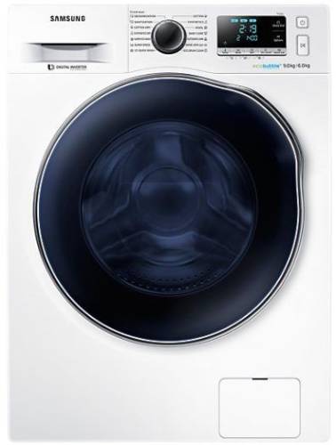 Masina de spalat rufe cu uscator Samsung wd90j6a10aw, 1400 rpm, 9 kg spalare, 6 kg uscare, eco bubble, clasa a (alb)