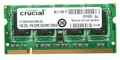 Memorie crucial ct12864ac800, ddr2, 1gb, cl6, 800mhz 