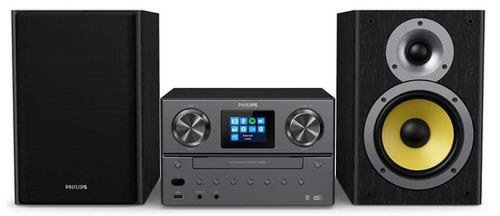 Micro sistem audio philips tam8905/10, bluetooth, spotify connect, dab+, usb, mp3-cd, 100 w (negru)