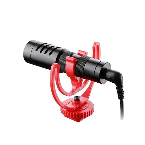 Microfon pe camera ckmova vcm1 pro, cardioid, negru/rosu
