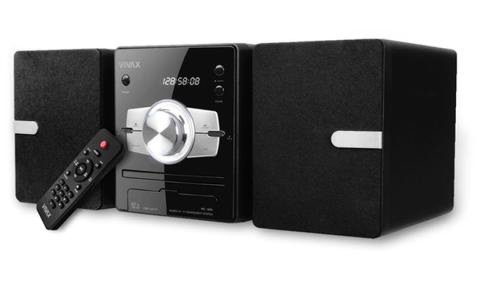 Microsistem audio vivax mc-650, 30w, cd, fm, usb, bluetooth, aux, telecomanda (negru)