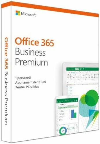 Microsoft office 365 business premium 2020, 1 an, 1 user, multi-language, electronic
