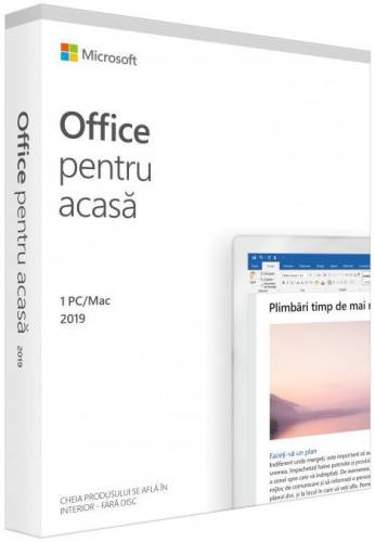Microsoft office home and student 2019, 1 user, engleza, retail