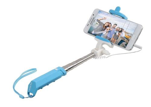 Clip Sonic Mini selfie stick telescopic clipsonic tea146b (albastru/argintiu)
