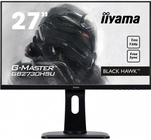 Monitor gaming iiyama g-master black hawk 27inch gb2730hsu-b1, full hd (1920 x 1080), vga, dvi, hdmi, boxe, pivot, 75 hz, 1 ms (negru)